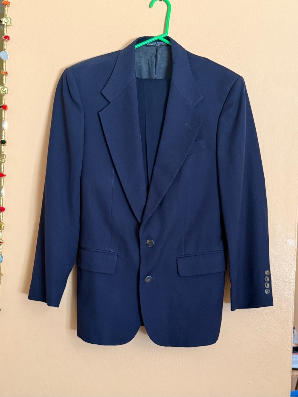 Men's Navy Two-Button Blazer - Unbranded